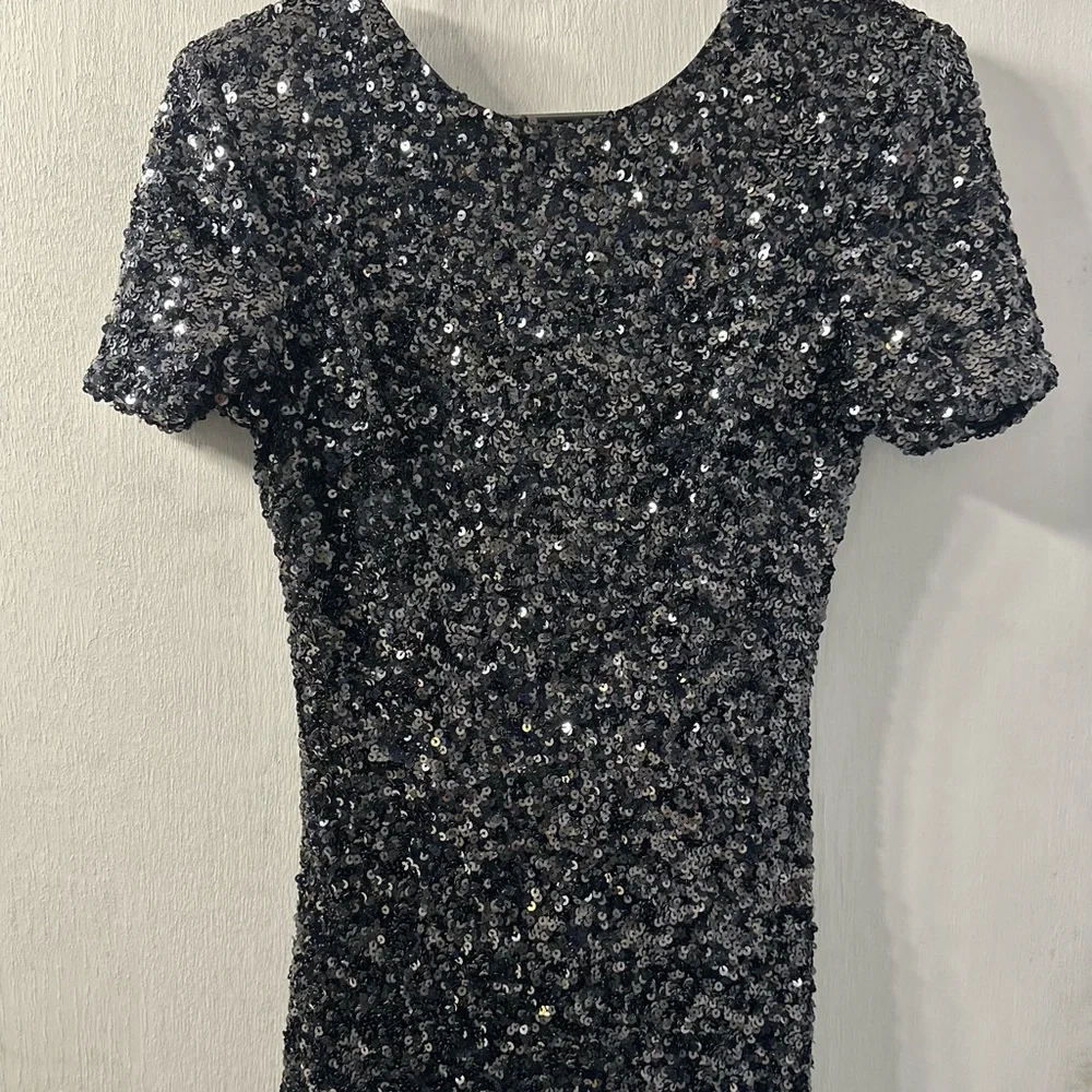 Dress the population sequin black dress. Medium - Picture 5 of 11